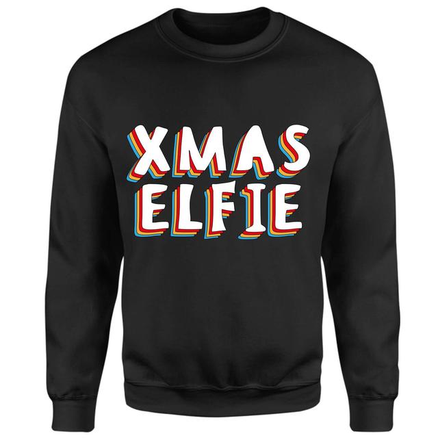 Xmas Elfie Sweatshirt - Black - M - Schwarz on Productcaster.