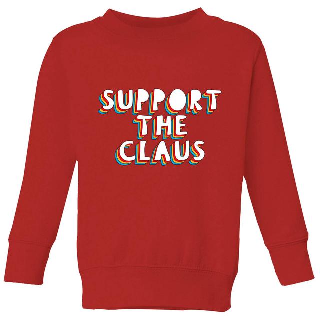 Support The Claus Kids' Sweatshirt - Red - 7-8 Jahre - Rot on Productcaster.