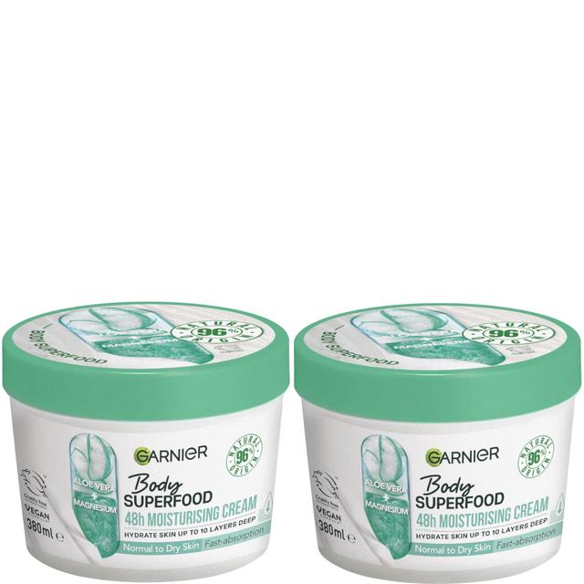 Garnier Body Superfood, Nourishing Body Cream Duos - Aloe Vera & Magnesium on Productcaster.