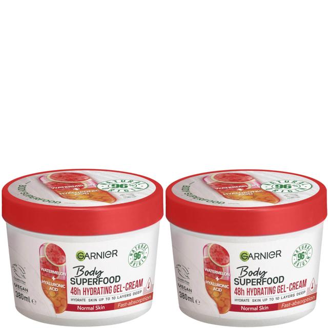 Garnier Body Superfood, Nourishing Body Cream Duos - Watermelon & Hyaluronic Acid on Productcaster.