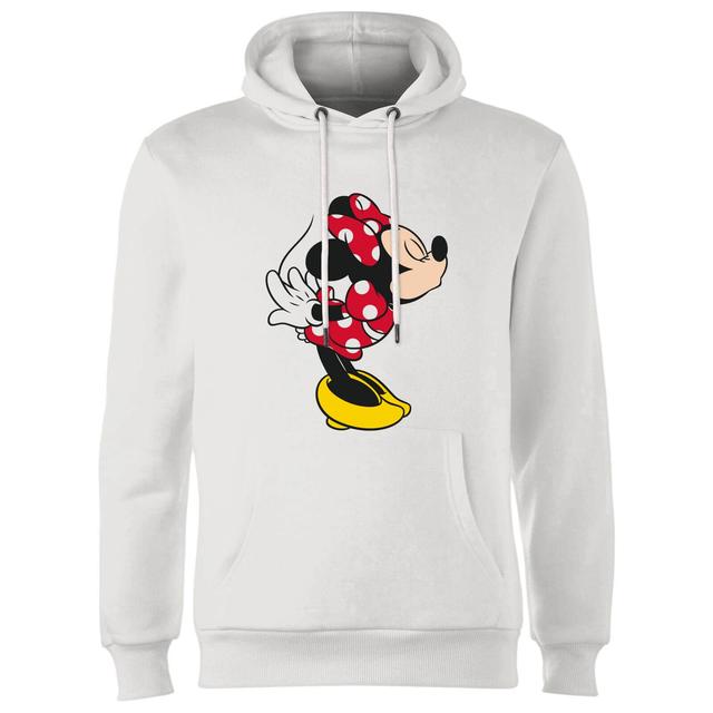 Disney Mickey Mouse Minnie Split Kiss Hoodie - White - S on Productcaster.