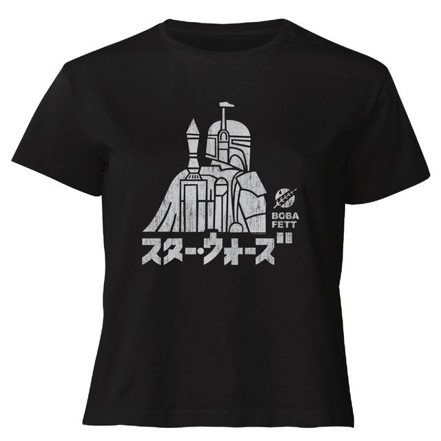 Star Wars Kana Boba Fett Women's Cropped T-Shirt - Black - XXL - Black on Productcaster.