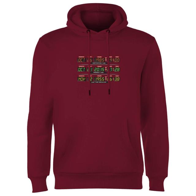 Sudadera con capucha Destination Clock de Back To The Future - Burdeos - XXL - Burgundy on Productcaster.