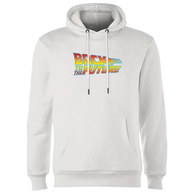 Sudadera con capucha Classic Logo de Back To The Future - Blanco - L - Blanco on Productcaster.