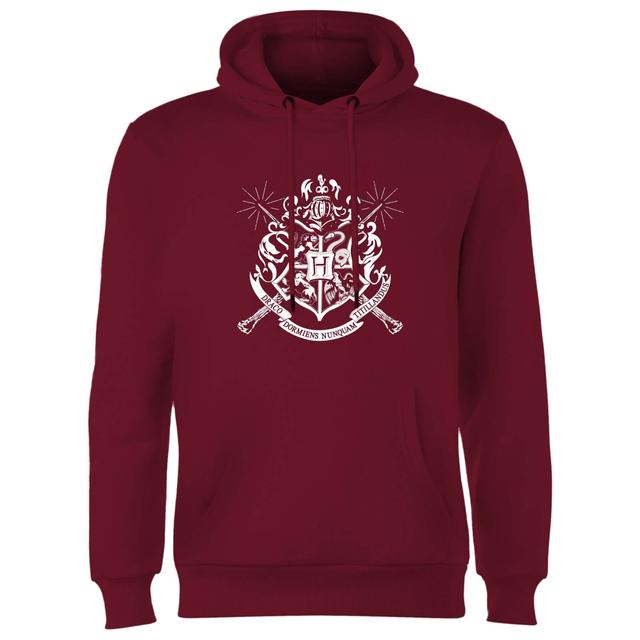 Harry Potter Hogwarts House Crest Hoodie - Burgundy - L - Burgundy on Productcaster.