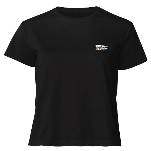 Back To The Future Women's Cropped T-Shirt - Black - S - Schwarz on Productcaster.