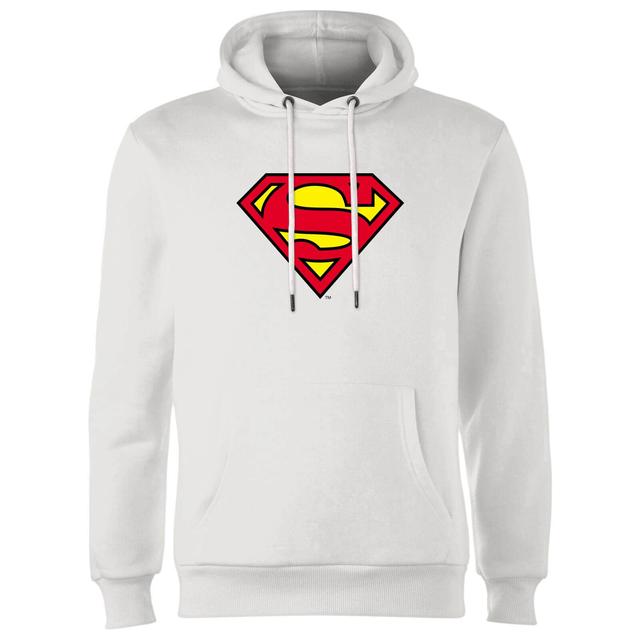 Sudadera con capucha con escudo de Superman - Blanco - L - Blanco on Productcaster.