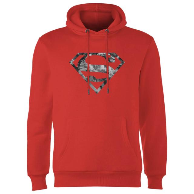 Sudadera con capucha Marble Superman Logo - Rojo - L - Rojo on Productcaster.