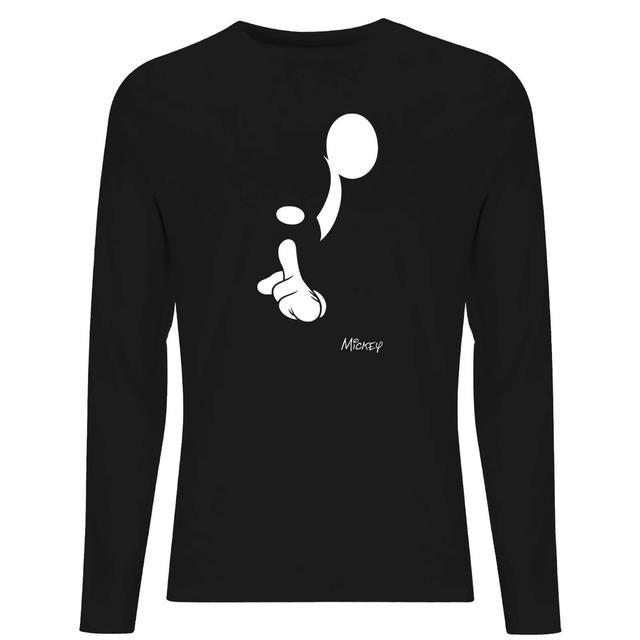 Disney Shush Men's Long Sleeve T-Shirt - Black - S on Productcaster.