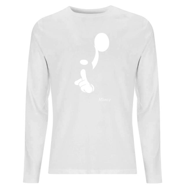 Disney Shush Men's Long Sleeve T-Shirt - White - L - Weiß on Productcaster.