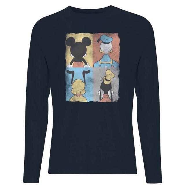 Camiseta de manga larga para hombre Pato Donald Mickey Mouse Pluto Goofy Tiles Disney - Azul marino - XXL - Azul Marino on Productcaster.