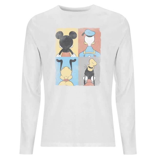 Camiseta de manga larga Pluto Goofy Tiles para hombre del Pato Donald Disney - Blanco - M - Blanco on Productcaster.