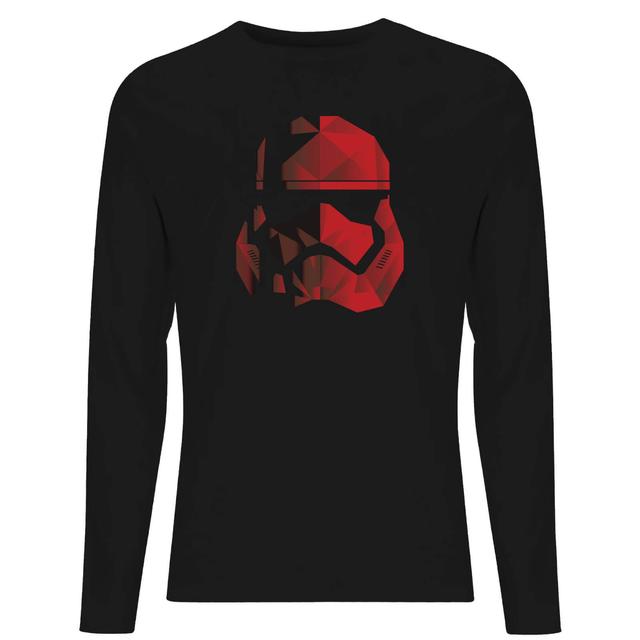 Jedi Cubist Trooper Helmet Black Men's Long Sleeve T-Shirt - Black - XXL - Schwarz on Productcaster.