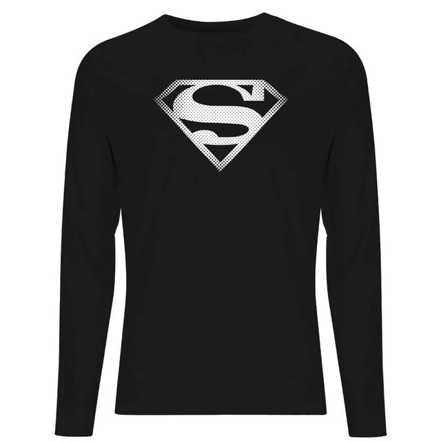 Superman Spot Logo Men's Long Sleeve T-Shirt - Black - M - Black on Productcaster.