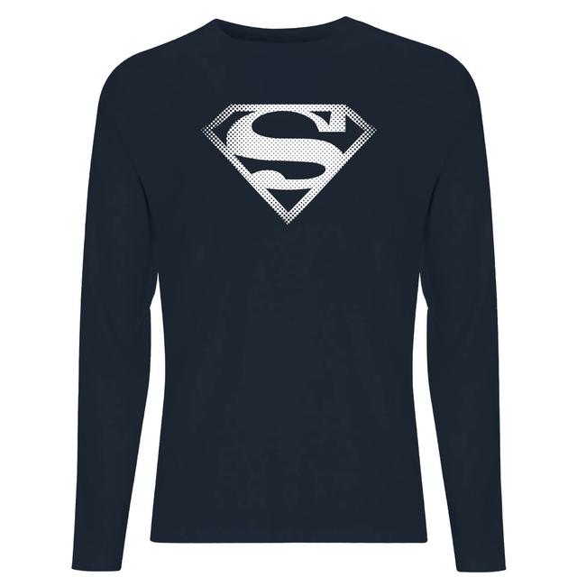 Superman Spot Logo Men's Long Sleeve T-Shirt - Navy - S - Navy on Productcaster.