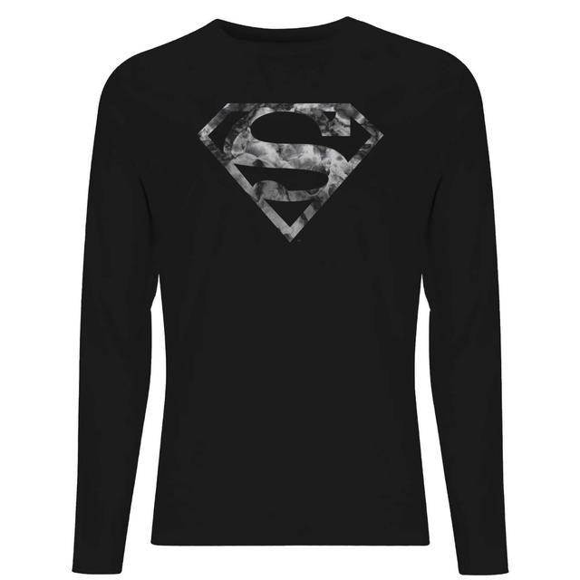 Camiseta de manga larga para hombre Superman Logo de Marble - Negro - XL - Negro on Productcaster.