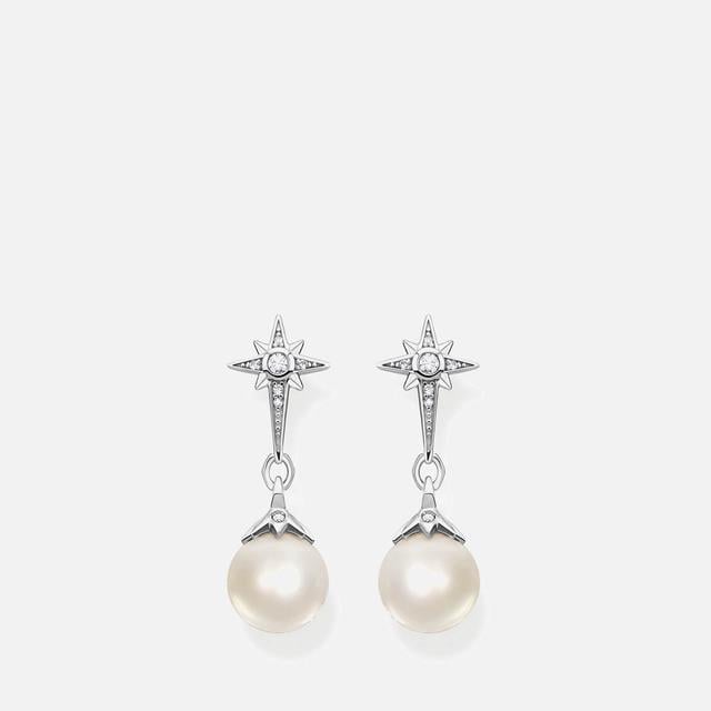 Thomas Sabo Sterling Silver and Freshwater Pearl Earrings on Productcaster.