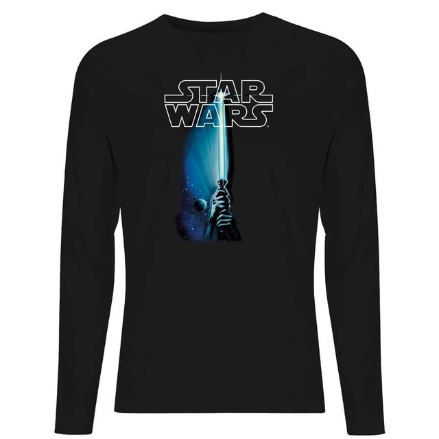 Camiseta de manga larga Classic Lightsaber para hombre de Star Wars - Negro - XS - Negro on Productcaster.