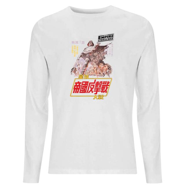 Camiseta de manga larga para hombre Empire Strikes Back Kanji Poster de Star Wars - Blanco - XXL - Blanco on Productcaster.