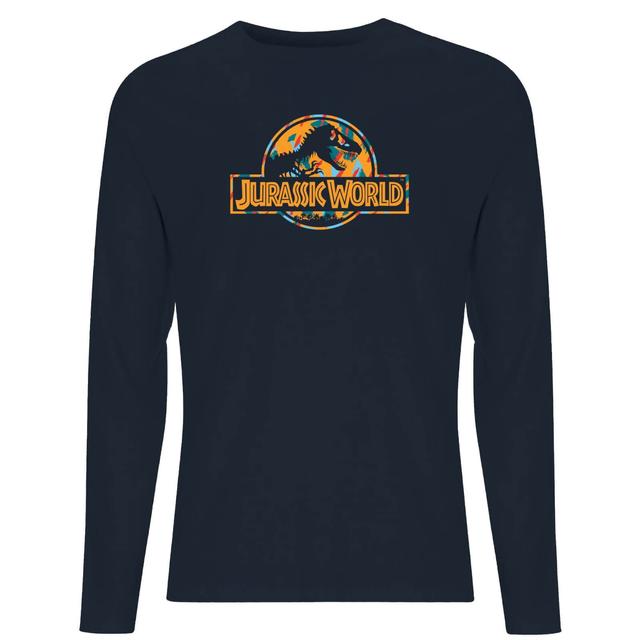 Camiseta de manga larga Logo Tropical para hombre de Jurassic Park - Azul marino - XXL - Azul Marino on Productcaster.