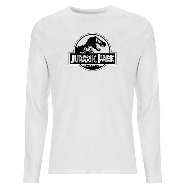 Camiseta de manga larga Logo para hombre de Jurassic Park - Blanco - XS - Blanco on Productcaster.