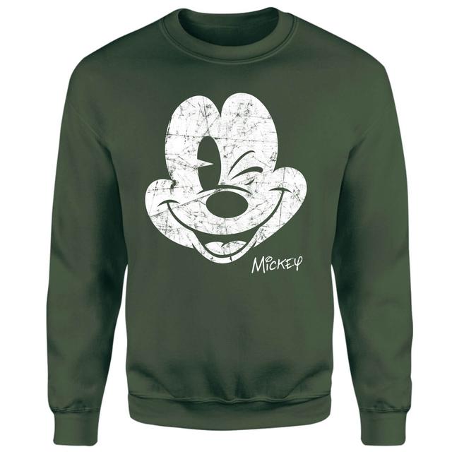 Sudadera Worn Face de Mickey Mouse - Verde - XXL - Verde on Productcaster.