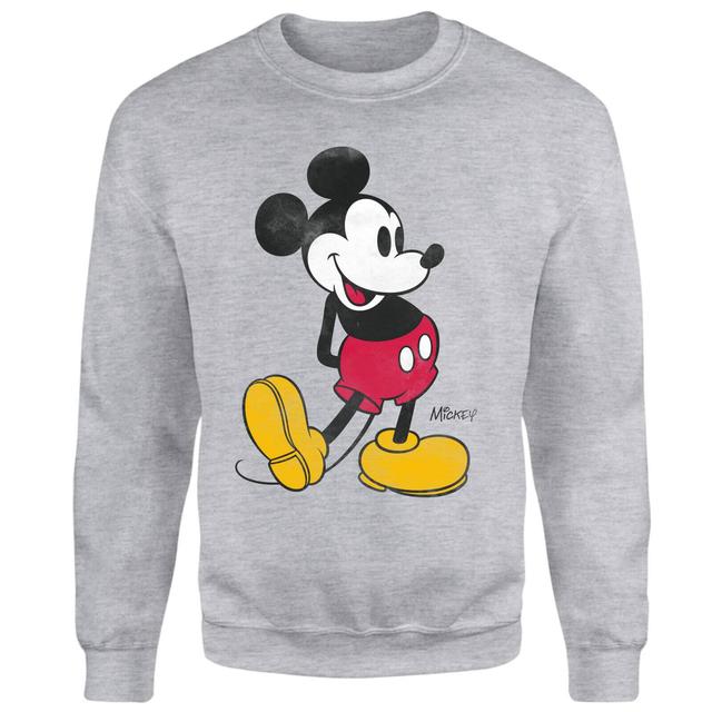 Mickey Mouse Classic Kick Sweatshirt - Grey - L on Productcaster.