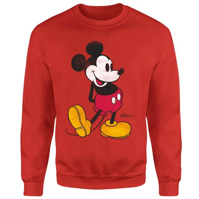 Mickey Mouse Classic Kick Sweatshirt - Red - XXL - Rot on Productcaster.