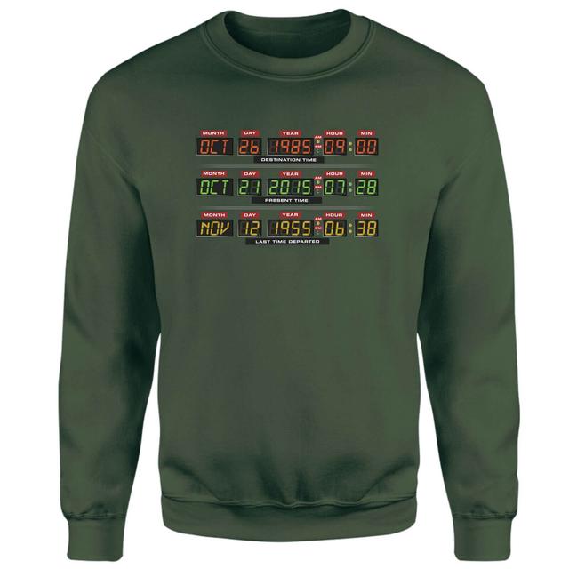 Sudadera con reloj Destination de Back To The Future - Verde - S - Verde on Productcaster.