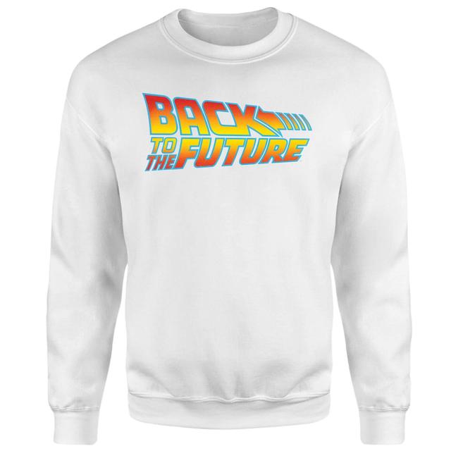 Sudadera con logotipo clásico de Back To The Future - Blanco - XS - Blanco on Productcaster.