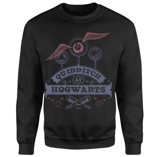 Harry Potter Quidditch At Hogwarts Sweatshirt - Black - XXL - Nero on Productcaster.