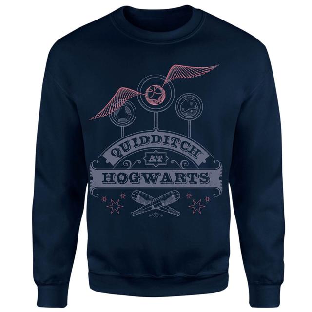 Harry Potter Quidditch At Hogwarts Sweatshirt - Navy - S - Navy on Productcaster.