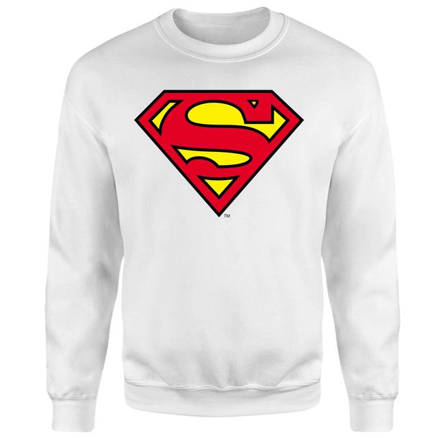 Sudadera con escudo oficial de Superman - Blanco - XL - Blanco on Productcaster.