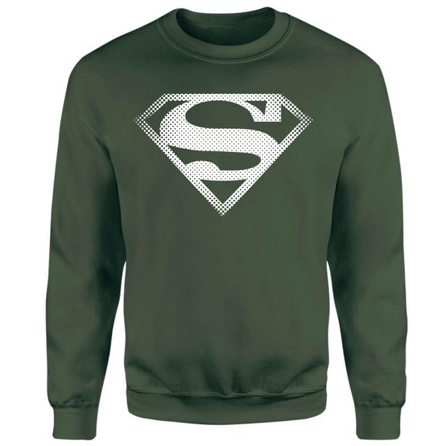 Superman Spot Logo Sweatshirt - Green - XS - Grön on Productcaster.