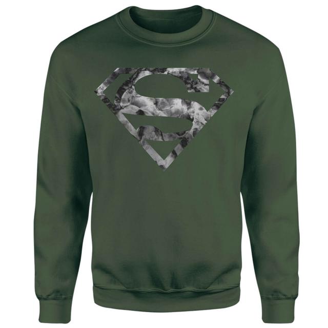 Marble Superman Logo Jumper - Green - L - Green on Productcaster.