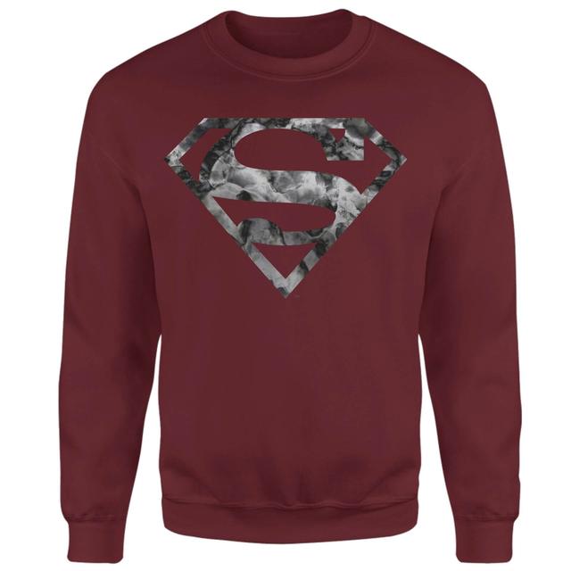 Sudadera con logotipo de Superman de Marble - Burdeos - XXL - Burgundy on Productcaster.