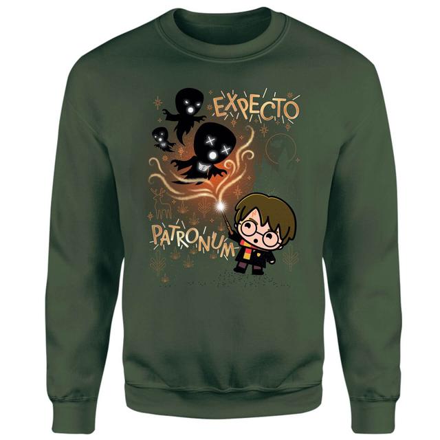 Harry Potter Kids Expecto Patronum Jumper - Green - XS - Green on Productcaster.