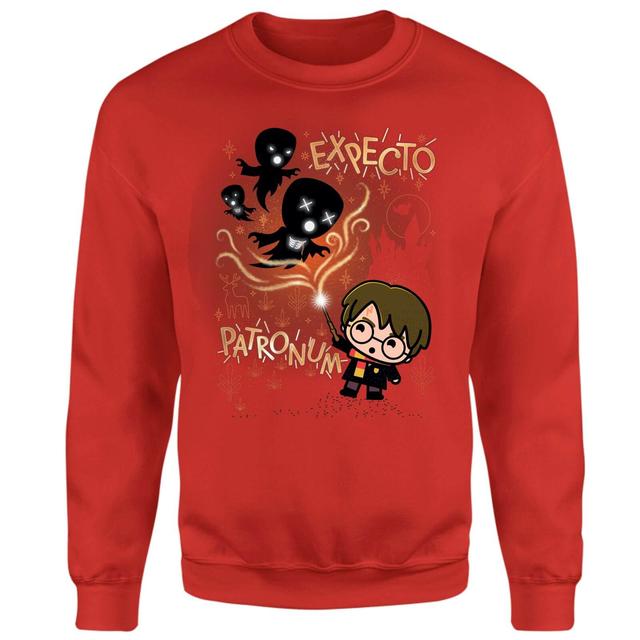 Harry Potter Kids Expecto Patronum Sweatshirt - Red - L - Red on Productcaster.