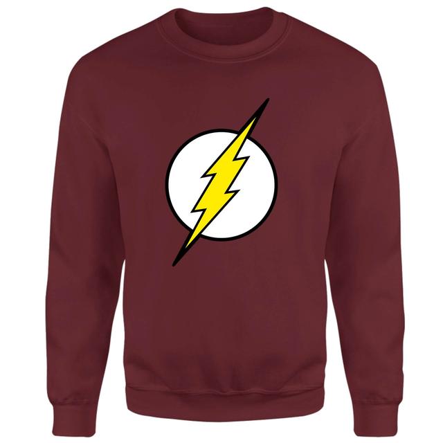 Justice League Flash Logo Sweatshirt - Burgundy - S - Burgundy on Productcaster.