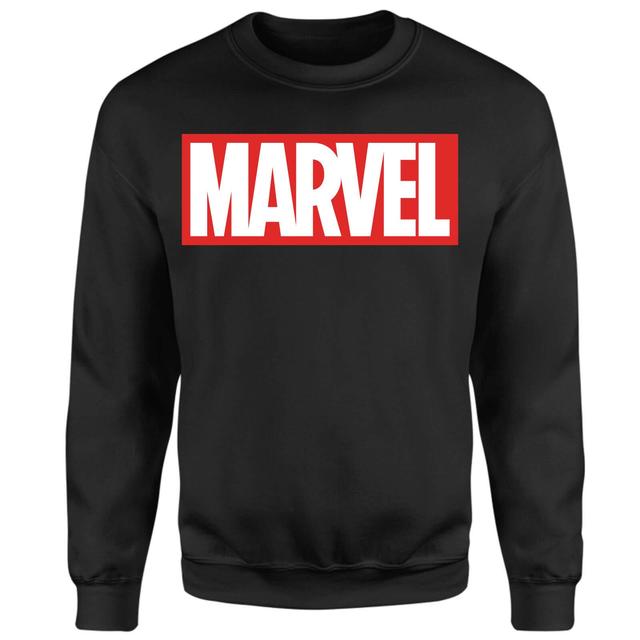 Marvel Logo Jumper - Black - XXL - Black on Productcaster.