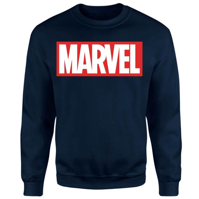 Marvel Logo Jumper - Navy - M - Navy on Productcaster.