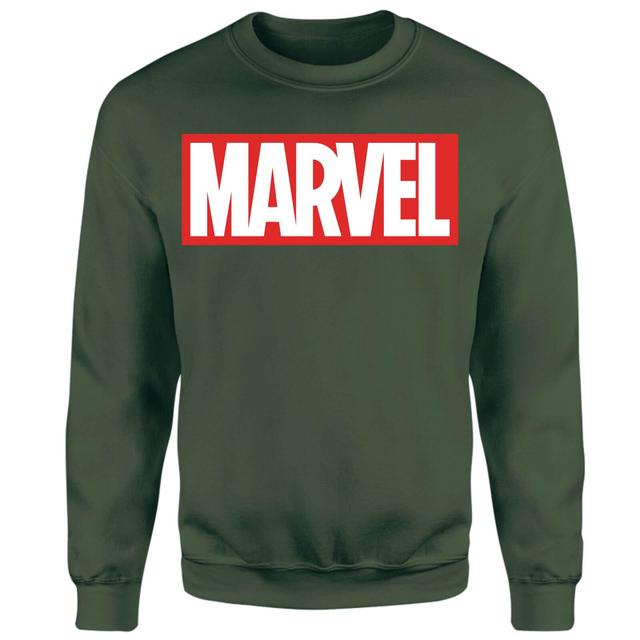 Marvel Logo Sweatshirt - Green - XXL - Grön on Productcaster.