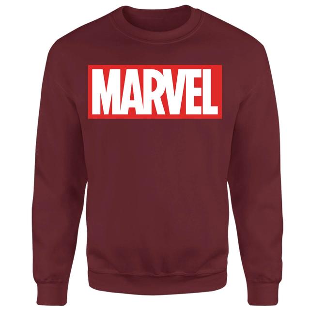 Marvel Logo Sweatshirt - Burgundy - L - Burgundy on Productcaster.