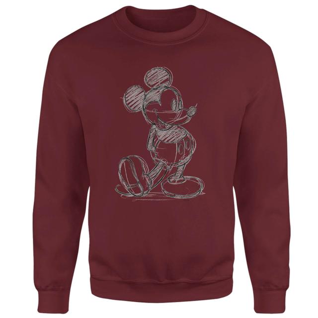 Disney Mickey Mouse Sketch Sweatshirt - Burgundy - M - Burgundy on Productcaster.