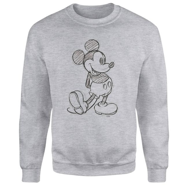 Disney Mickey Mouse Sketch Sweatshirt - Grey - XS - Grey on Productcaster.