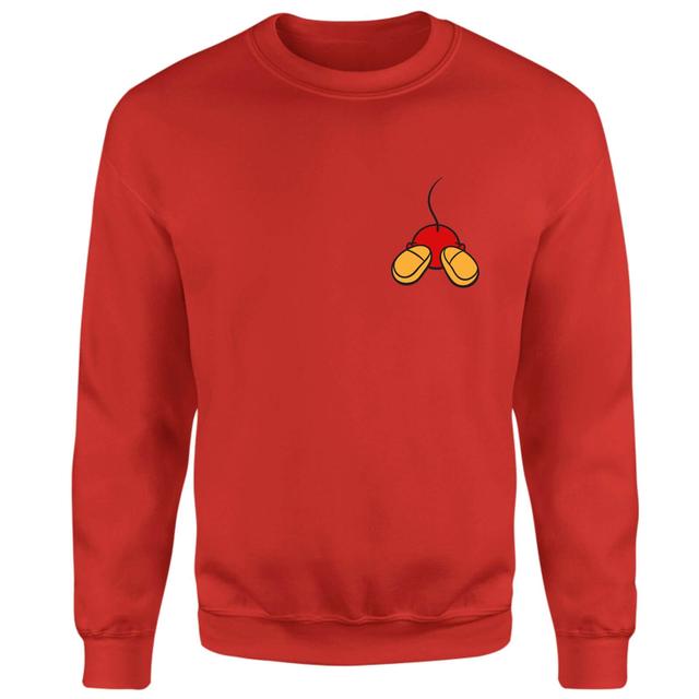 Disney Mickey Mouse Backside Sweatshirt - Red - XL - Red on Productcaster.