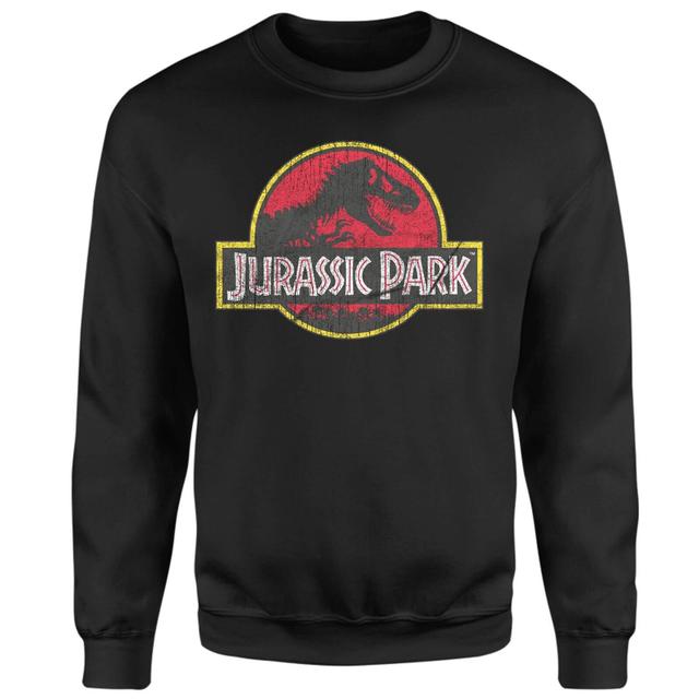 Sudadera vintage con logotipo de Jurassic Park - Negro - XXL - Negro on Productcaster.