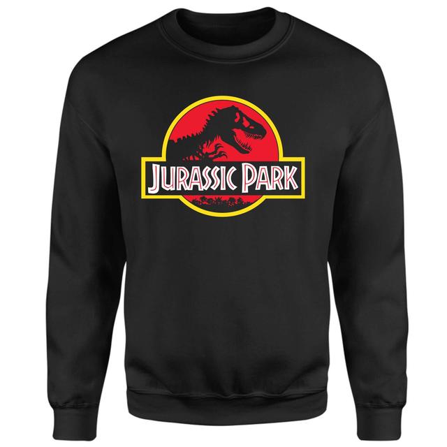 Jurassic Park Logo Sweatshirt - Black - M - Black on Productcaster.