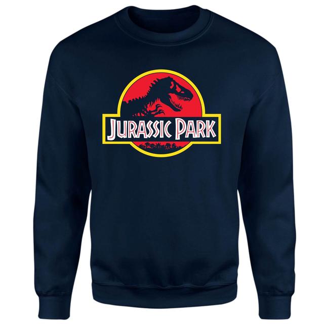 Jurassic Park Logo Sweatshirt - Navy - L - Navy on Productcaster.