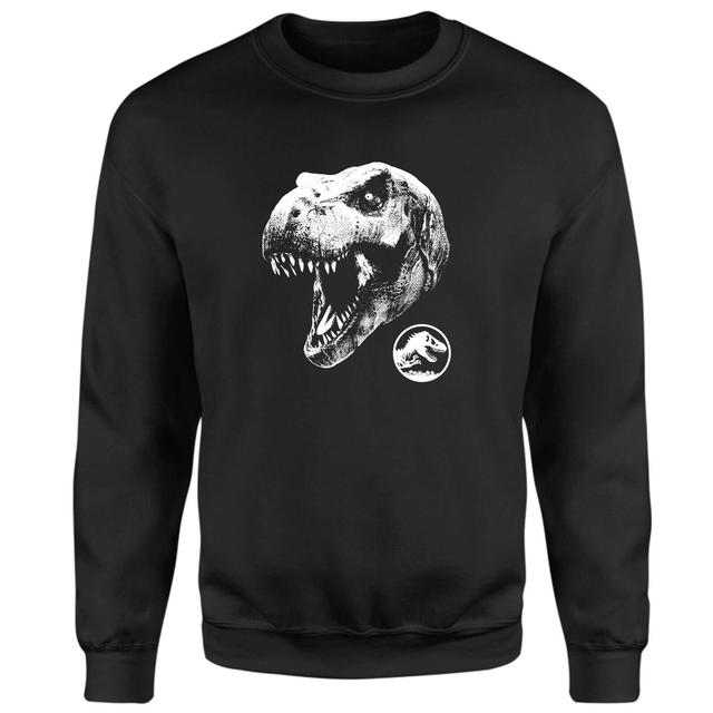 Jurassic Park T Rex Sweatshirt - Black - L - Black on Productcaster.